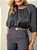 Blusa Cropped Cetim Malu Cinza Chumbo - Imagem 11