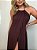 Vestido/Túnica Longo Eloah Marrom - Imagem 2
