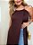 Vestido/Túnica Longo Eloah Marrom - Imagem 9