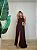 Vestido/Túnica Longo Eloah Marrom - Imagem 1