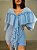 Camisa Bata Angelina Babados Azul Bebê - Imagem 1