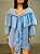 Camisa Bata Angelina Babados Azul Bebê - Imagem 6