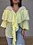 Camisa Bata Angelina Babados Amarelo Manteiga - Imagem 5