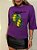 T-shirt Fit Estampada Mangão Roxo Farm - Imagem 7