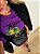 T-shirt Fit Estampada Mangão Roxo Farm - Imagem 3