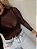 Blusa Tule Laura Marrom - Imagem 1