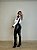 Jaqueta Cropped Couro (Courino) Americana Branco/Preto - Imagem 9