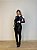 Jaqueta Cropped Couro (Courino) Americana Preto/Branco - Imagem 5