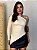 Blusa Assimétrica Nula Manga Chile Creme - Imagem 1