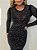 Vestido Midi Tule Eloah Pedrinhas Preto - Imagem 2