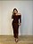 Vestido Midi Tule Ivete Marrom - Imagem 5