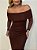 Vestido Midi Tule Ivete Marrom - Imagem 4