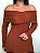 Vestido Midi Tricot Modal Anita Caramelo - Imagem 4