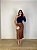 Saia Midi Couro (Courino) Rebeca Caramelo - Imagem 4