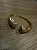 Bracelete Aberto Dourado Strass - Imagem 2
