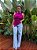 Blusa Frente Única Franzidos/Amarrações Rosa Animale Jeans - Imagem 2