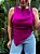 Blusa Frente Única Franzidos/Amarrações Rosa Animale Jeans - Imagem 7
