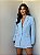 Maxi Blazer Alfaiataria Helena Azul Bebê - Imagem 1