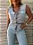 Colete Cropped Teresa Jeans Claro - Imagem 3