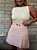 Short Saia Alfaiataria Helena Rosa Claro - Imagem 9