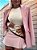 Maxi Blazer Alfaiataria Helena Rosa Claro - Imagem 1