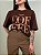 Maxi T-shirt Coffee Bia Marrom - Imagem 1