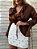 Camisa Babados Chloe Marrom - Imagem 7