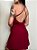 Slip Dress Curto Dora Vermelho Bordô - Imagem 5