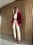 Maxi Blazer Alfaiataria Isabela Vermelho Bordô - Imagem 2