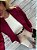 Maxi Blazer Alfaiataria Isabela Vermelho Bordô - Imagem 7