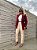 Maxi Blazer Alfaiataria Isabela Vermelho Bordô - Imagem 8