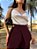 Blusa Cetim Decote Degagê Jane Branca - Imagem 3