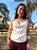 Blusa Cetim Decote Degagê Jane Branca - Imagem 4