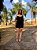 Short Saia Alfaiataria Pedras Jane Preto - Imagem 1