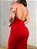 Vestido Midi Drapeado Virgínia Vermelho - Imagem 6