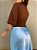 Blusa Nula Manga Dora Marrom - Imagem 6