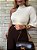 Blusa Nula Manga Dora Off White - Imagem 1