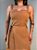 Vestido Midi Alfaiataria Teresa Camel - Imagem 6