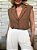 Calça Pantalona Isabela Off White - Imagem 3