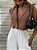 Calça Pantalona Isabela Off White - Imagem 7