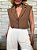 Calça Pantalona Isabela Off White - Imagem 9