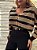 Cardigan Tricot Com Lurex Listrado Animale - Imagem 1