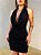 Vestido Curto Decote Degagê Jane Preto - Imagem 1