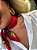 Lenço Cetim Pescoço Vermelho - Imagem 1