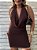 Vestido Curto Decote Degagê Jane Marrom - Imagem 6