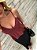 Blusa Cropped Alcinha Valéria Marrom - Imagem 3
