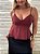 Blusa Cropped Alcinha Valéria Marrom - Imagem 5