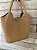 Bolsa Couro (Courino) Bege Claro - Imagem 6