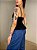 Blusa Cropped Alcinha Valéria Preta - Imagem 4