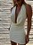 Vestido Curto Decote Degagê Jane Off White - Imagem 1
